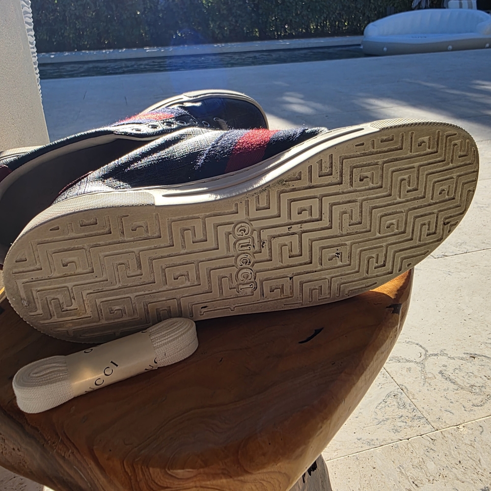 Gucci Black Monogram Athletic Shoes - Picture 9 of 9
